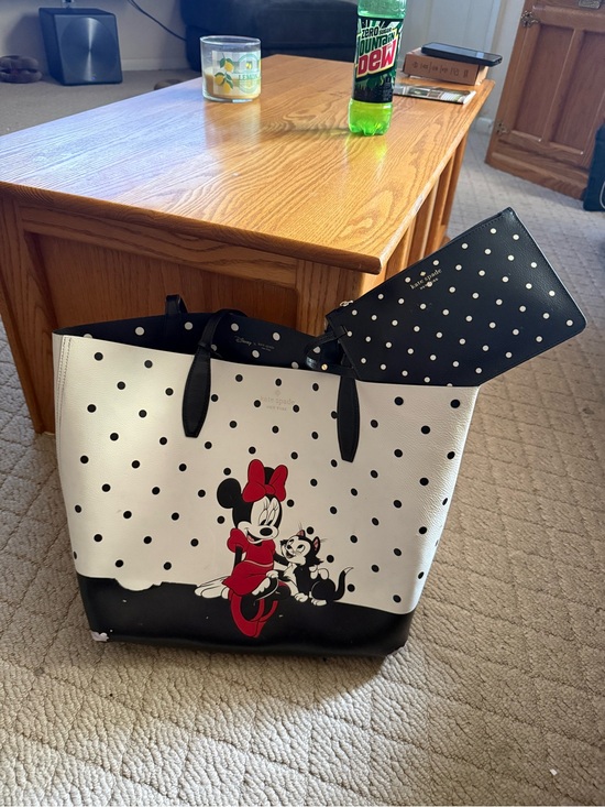 kate spade Handbags - kate spade Polka Dot Minnie Mouse Tote in Black, White & Red